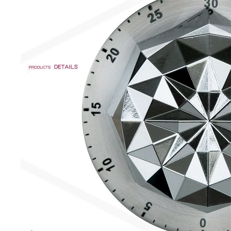 Mechanical Timer Stainless Steel Flower Creative Timer Magnetic Kitchen Reminder - Reluova