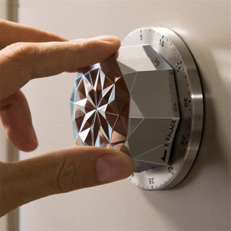 Mechanical Timer Stainless Steel Flower Creative Timer Magnetic Kitchen Reminder - Reluova