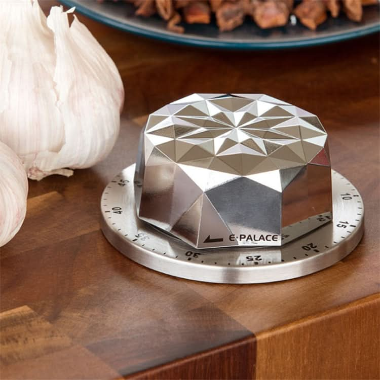 Mechanical Timer Stainless Steel Flower Creative Timer Magnetic Kitchen Reminder - Reluova