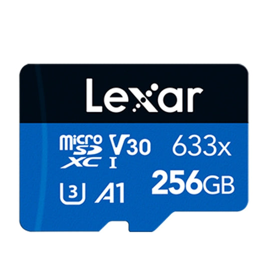 Lexar 633x 256GB High-speed Mobile Phone Camera Memory TF Card Switch Expansion Driving Recorder Dedicated Storage Flash Memory Card My Store