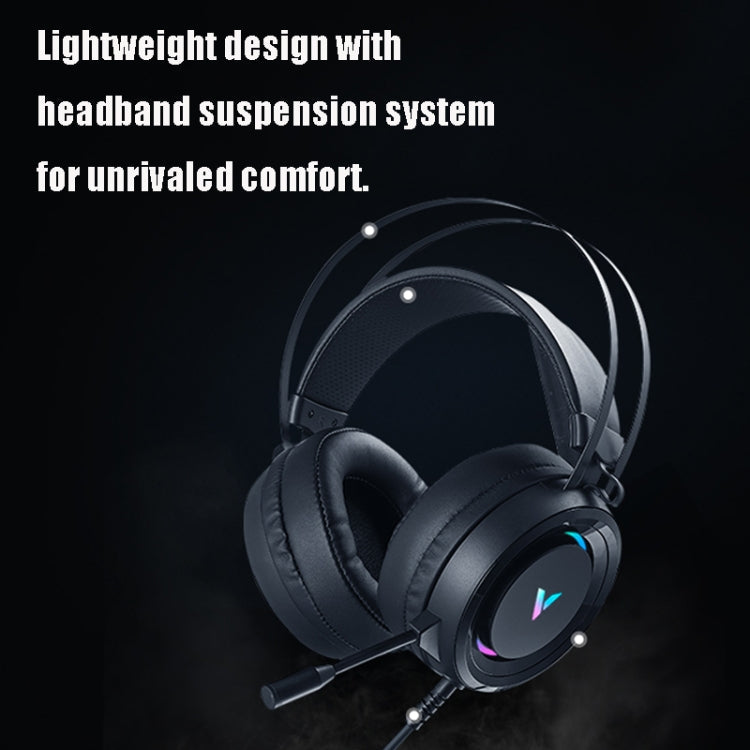 Rapoo VH500C Desktop Computer 7.1 Channel RGB Luminous Game Headset with Short Microphone, Cable Length: 2.2m My Store