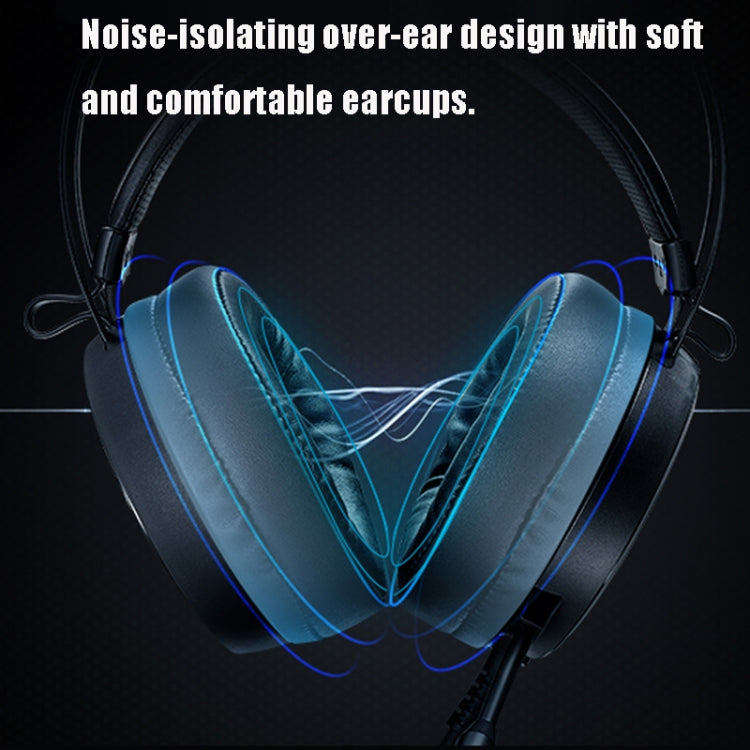 Rapoo VH500C Desktop Computer 7.1 Channel RGB Luminous Game Headset with Short Microphone, Cable Length: 2.2m