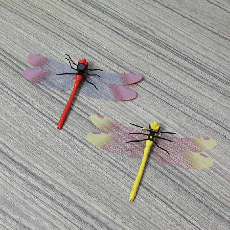 4 PCS/Set Simulation Dragonfly Magnetic Refrigerator Stickers Home Wall Garden Decoration My Store