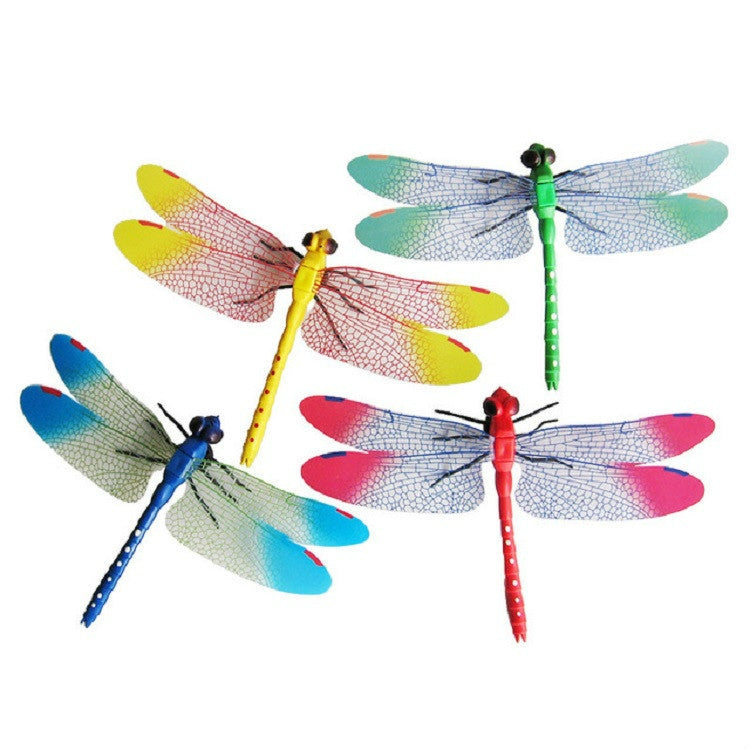 4 PCS/Set Simulation Dragonfly Magnetic Refrigerator Stickers Home Wall Garden Decoration My Store