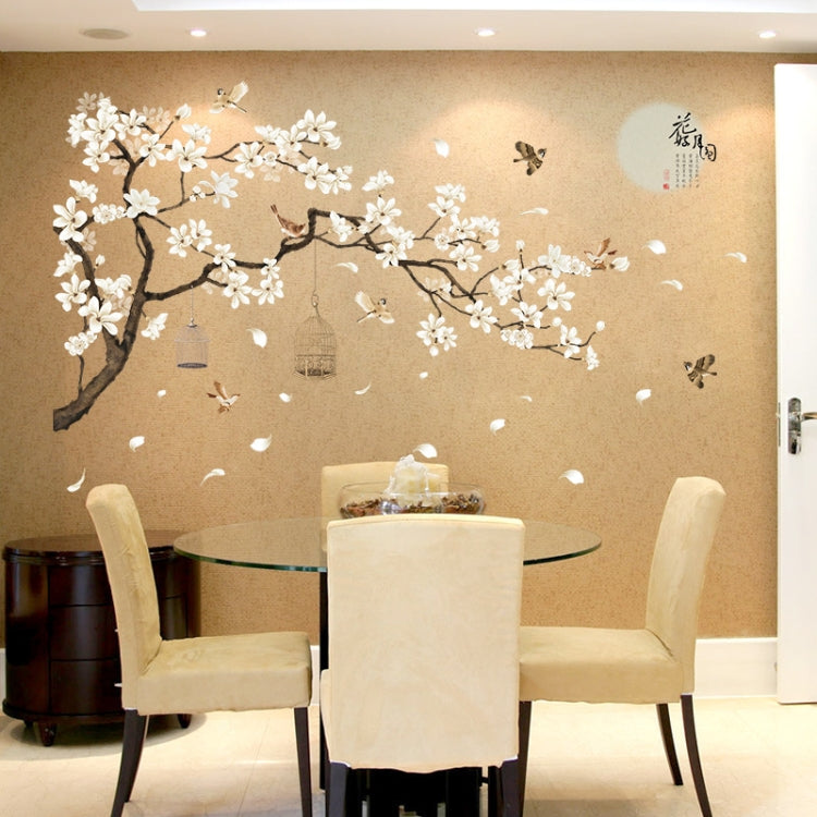 2 PCS/Set DIY Tree Birds Flower Home Decor Wall Stickers-Reluova