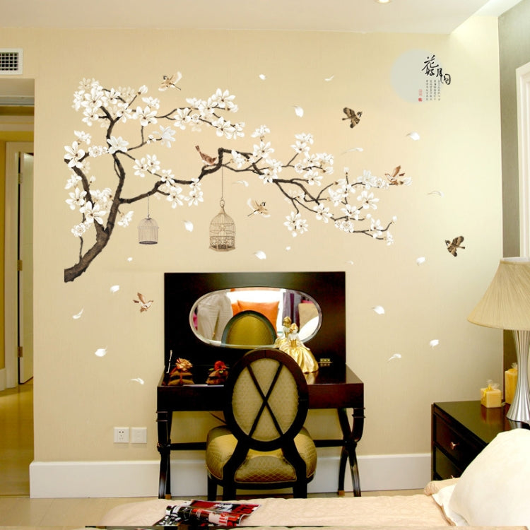 2 PCS/Set DIY Tree Birds Flower Home Decor Wall Stickers-Reluova