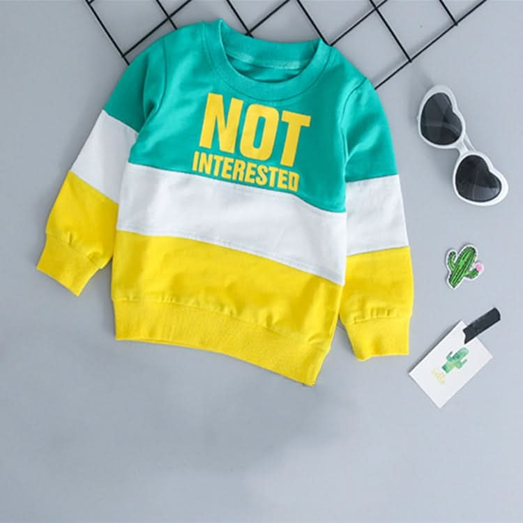 Spring and Autumn Boys Clothing Letters Pattern Round Neck Long Sleeve T-Shirt + Trousers Sports Set Reluova