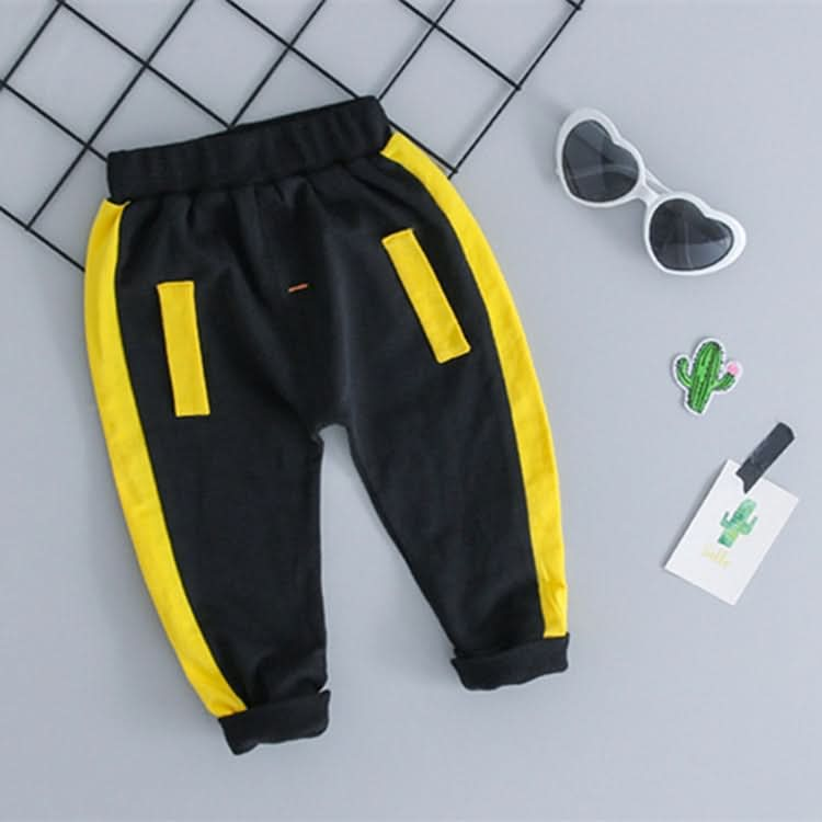 Spring and Autumn Boys Clothing Letters Pattern Round Neck Long Sleeve T-Shirt + Trousers Sports Set Reluova