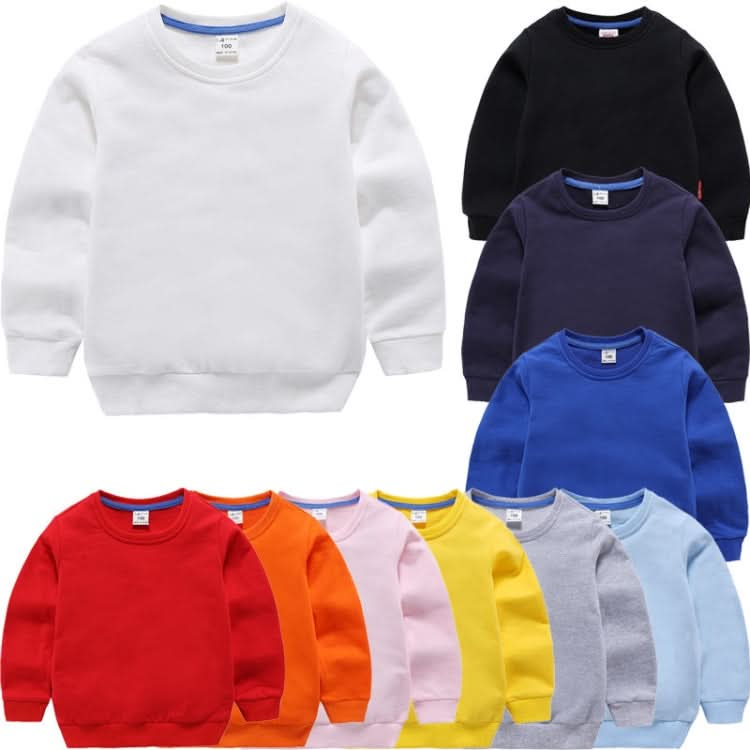 Autumn Solid Color Bottoming Children's Sweatshirt Pullover Reluova