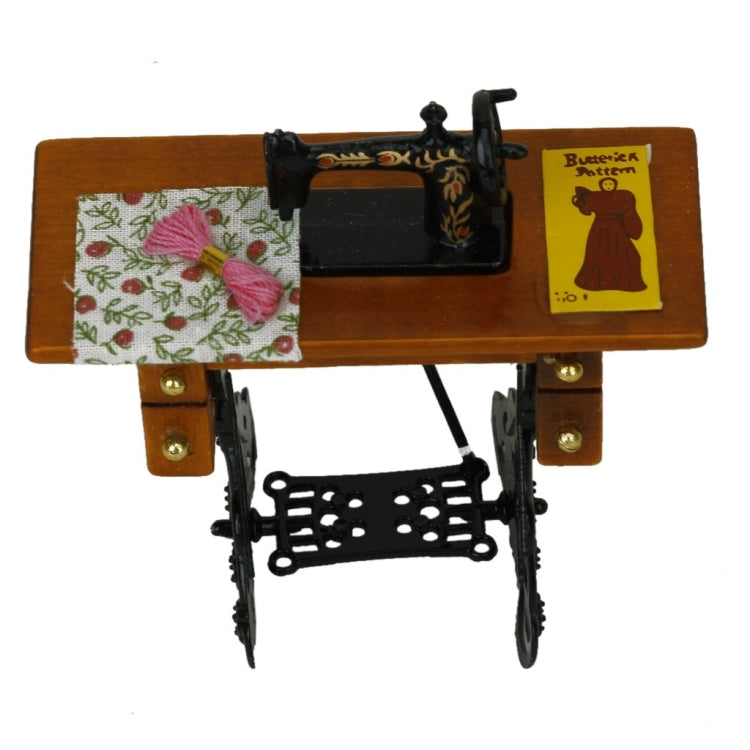 Mini Sewing Machine Toy Doll House Decoration Scene Model