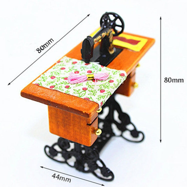 Mini Sewing Machine Toy Doll House Decoration Scene Model Reluova