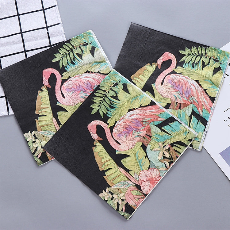 Colorful Print Flamingo Party Decoration Napkin Facial Tissue