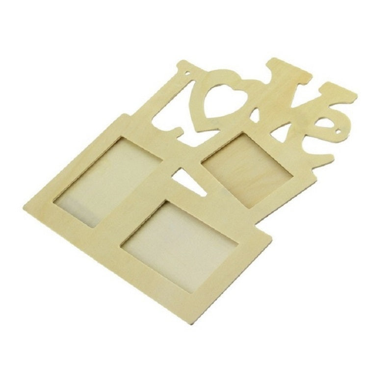 2 PCS Children Creative Crafts Handmade DIY Wooden Photo Frame-Reluova