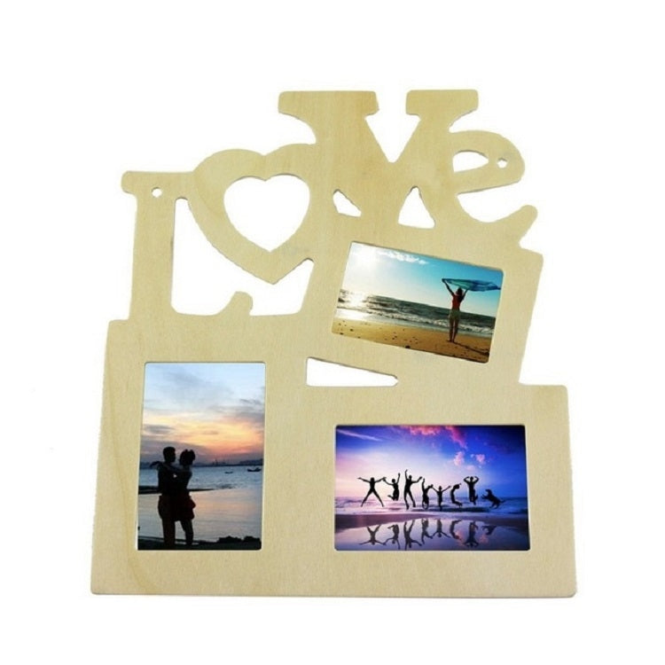 2 PCS Children Creative Crafts Handmade DIY Wooden Photo Frame-Reluova