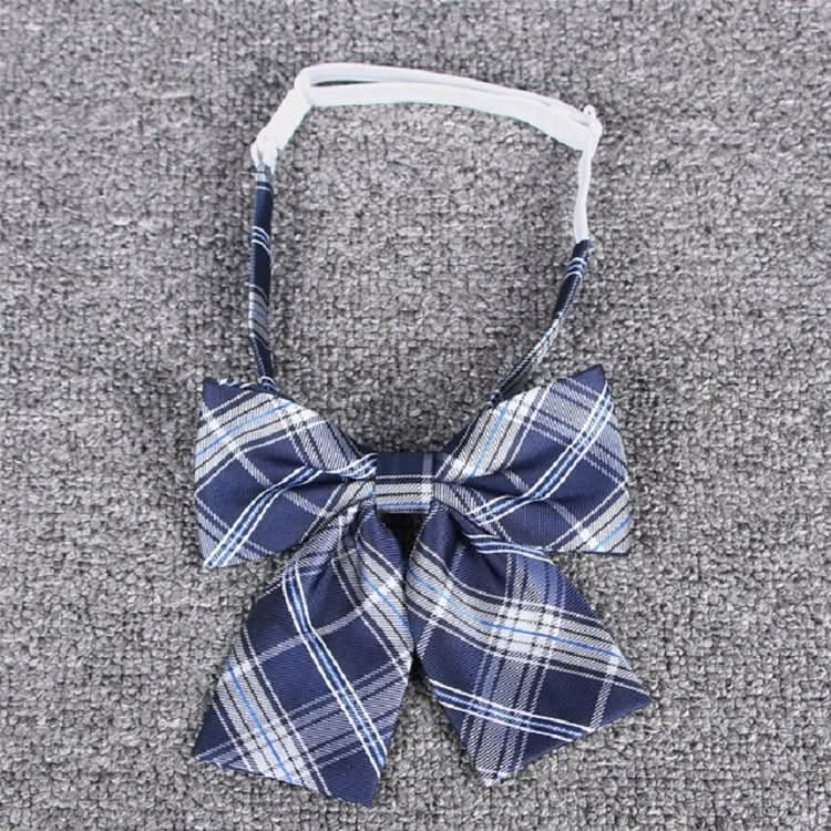 Jacquard Plaid College-style Uniform Bow Tie Necktie Clothing Accessories Reluova