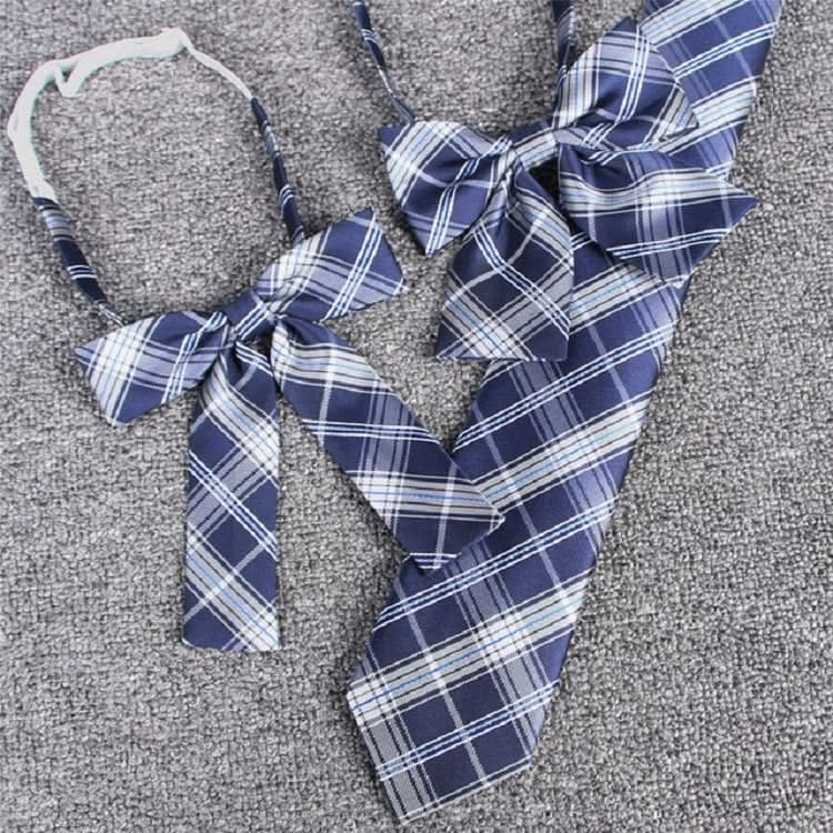 Jacquard Plaid College-style Uniform Bow Tie Necktie Clothing Accessories Reluova