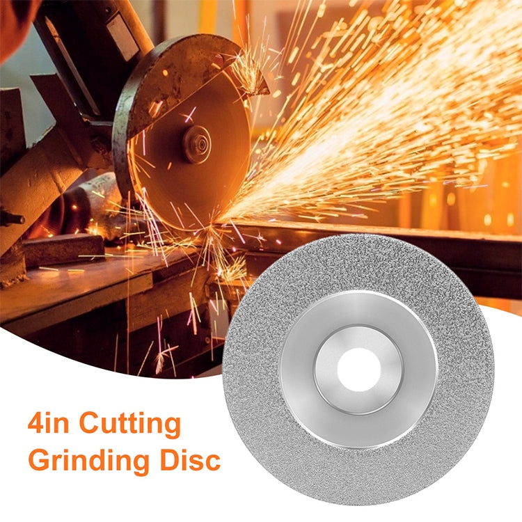 100mm Electroplated Diamond Grinding Slice Glass Grinding Disc 4 Inch Diamond Cutting Piece Alloy Sand Circular Saw Blade