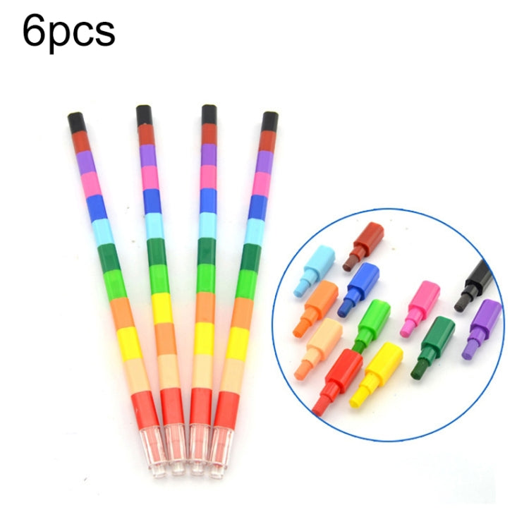 6pcs Creative Building Blocks Crayons Children 12 Colors Drawing Educational Toys My Store