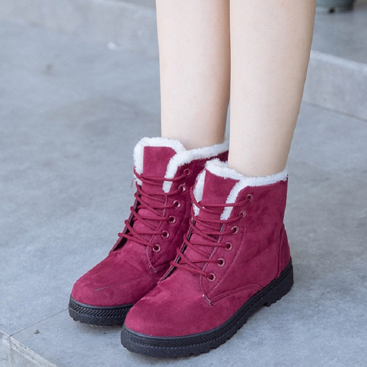 Ladies Cotton Shoes Plus Velvet Snow Boots, Series 1