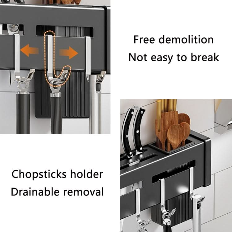 Kitchen Wall-mounted Rack Free Punching Chopsticks Holder - Reluova