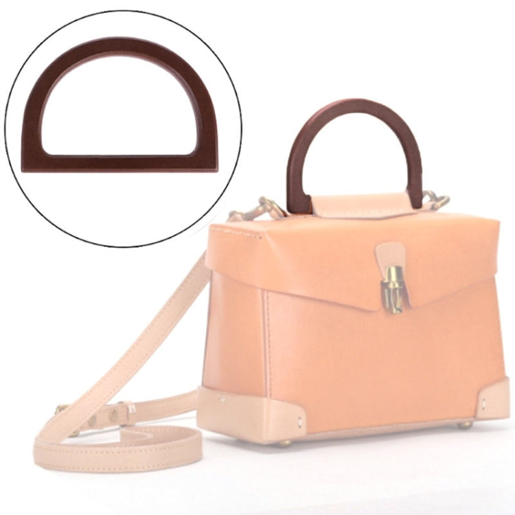 D-shaped Wooden Handle Handbag Accessories My Store