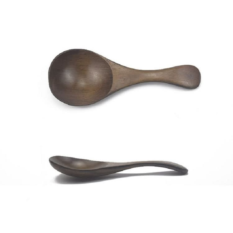 Log Short Handle Wide Mouth Milk Powder Spoon Wooden Seasoning Tea Spoon - Reluova