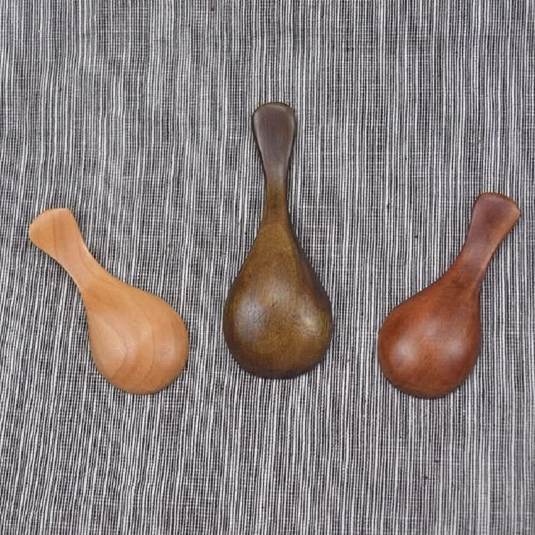 Log Short Handle Wide Mouth Milk Powder Spoon Wooden Seasoning Tea Spoon - Reluova