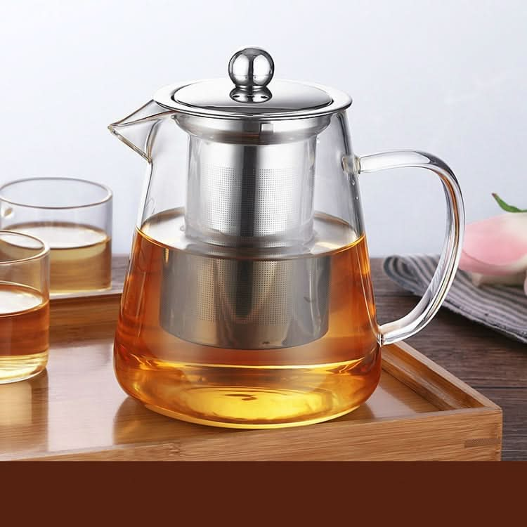 Large Capacity Heat Resistant Glass Teapot Tea Set With Stainless Steel Filter For Kung Fu Tea Reluova