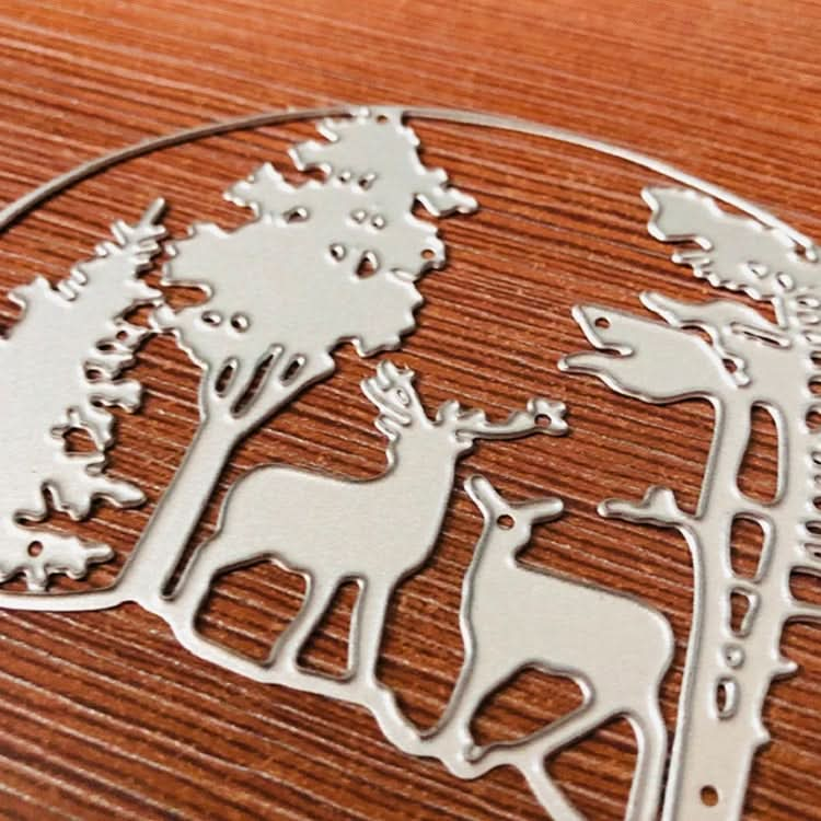 Deer DIY Embossing Mold Christmas Elk Carbon Steel Knife Mold Reluova