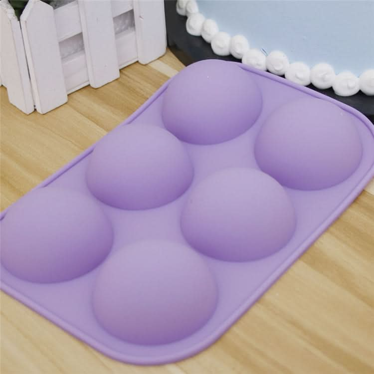 2 PCS 6 Even Small Semi-Circular Silicone Cake Mold Jelly Scented Candle Plaster Mold-Reluova