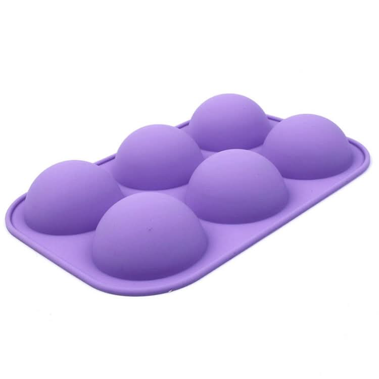 2 PCS 6 Even Small Semi-Circular Silicone Cake Mold Jelly Scented Candle Plaster Mold-Reluova