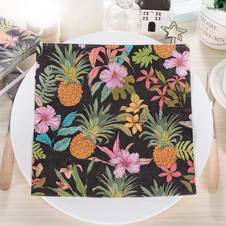 Colorful Printed Wedding Banquet Napkins Placemats My Store