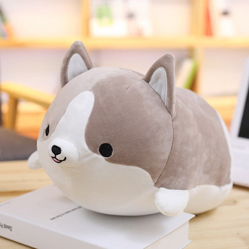 30-60cm Cute Corgi Dog Plush Toy Lovely Christmas Gift for Kids Stuffed Soft Animal Cartoon Pillow Valentine Present