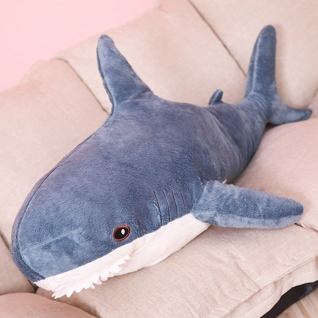 Plush Stuffed Toy Shark Kids Toys Boys Girls Animal Reading Pillow for Birthday Gifts Reluova