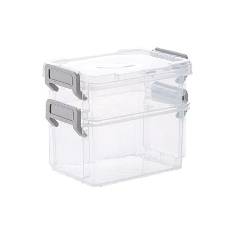 Desktop Transparent Covered Storage Box Sundries Organizing Storage Box