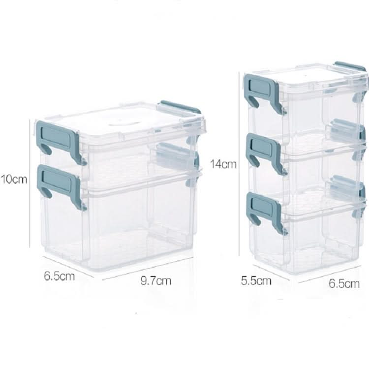 Desktop Transparent Covered Storage Box Sundries Organizing Storage Box