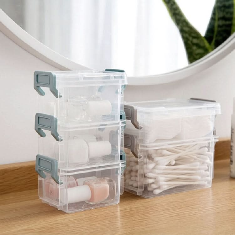 Desktop Transparent Covered Storage Box Sundries Organizing Storage Box