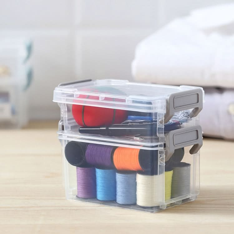 Desktop Transparent Covered Storage Box Sundries Organizing Storage Box