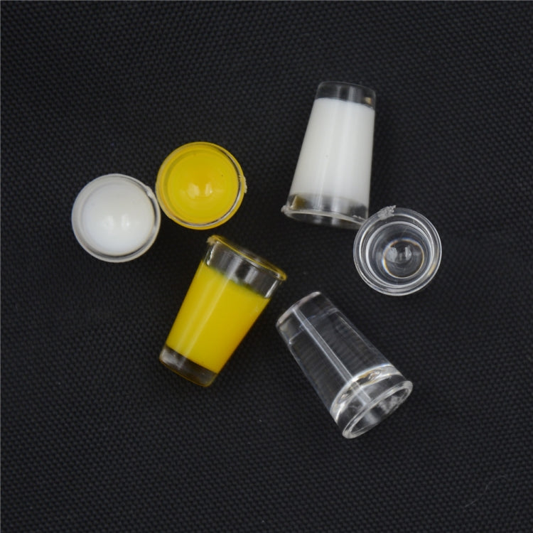 3 Pair 1:12 Miniature Doll House Accessories Plastic Mini Cup Model