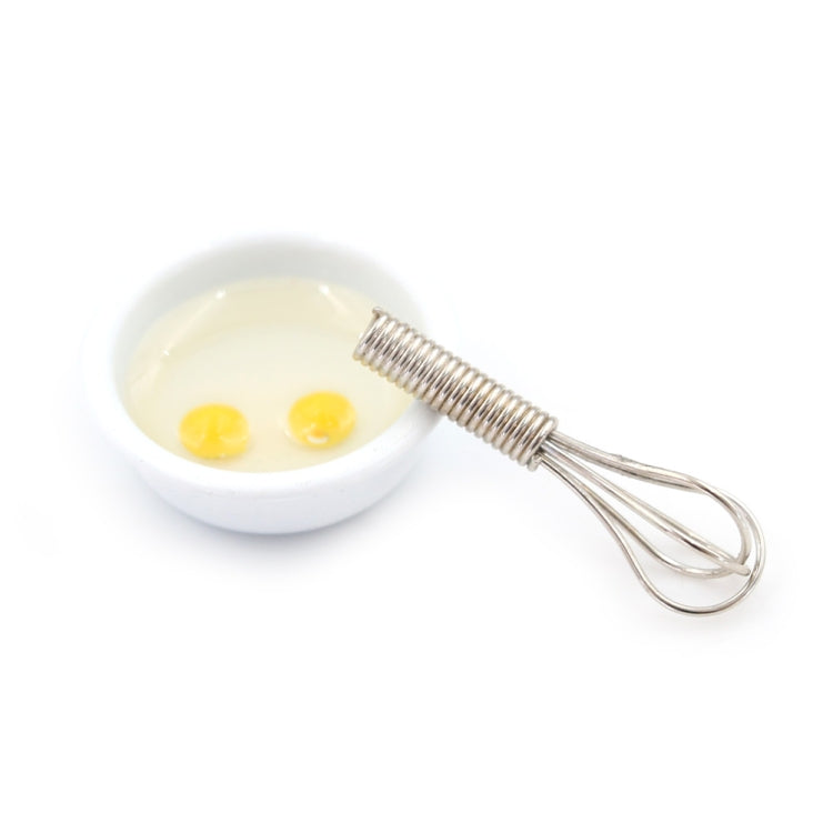 Miniature Food Play Scene Model Doll House Accessories Mini Manual Egg Beater Set Reluova