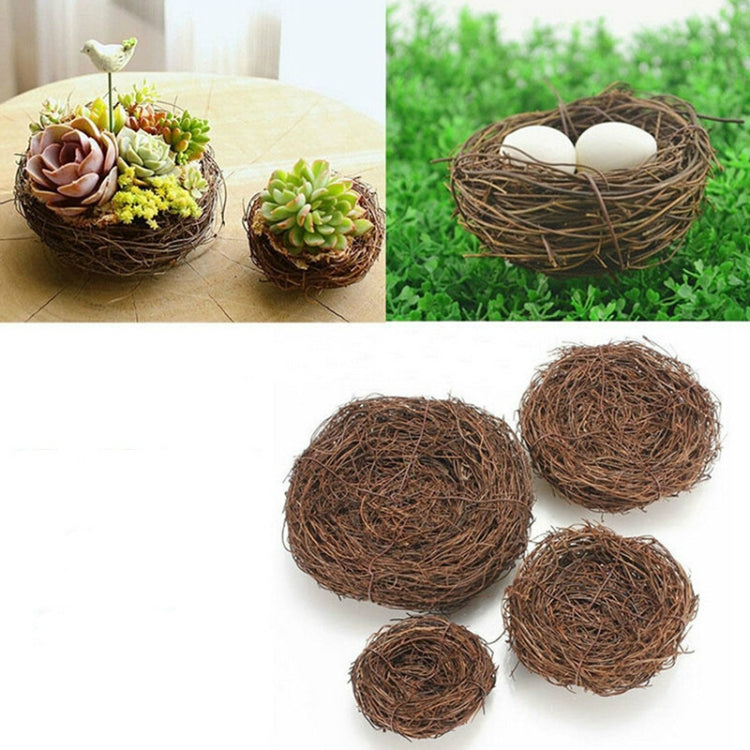 Rattan Nest Bird Bird Crafts Chicken Nest DIY Handmade Bird Nest Scene Props My Store