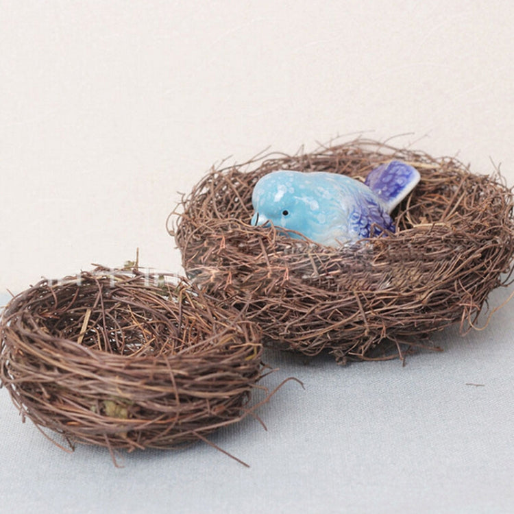 Rattan Nest Bird Bird Crafts Chicken Nest DIY Handmade Bird Nest Scene Props My Store