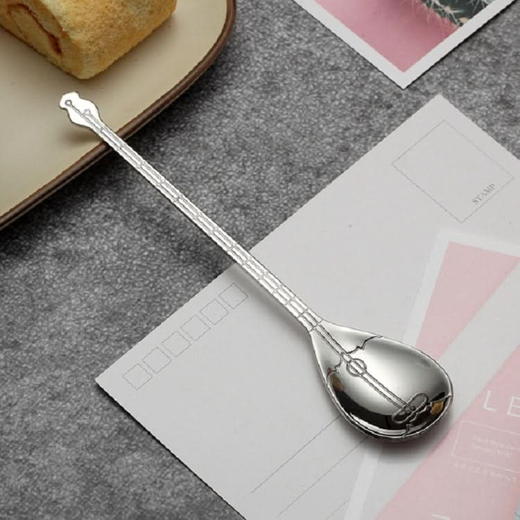 Stainless Steel Coffee Mixing Spoon Creative Musical Instrument Shape Spoon - Reluova