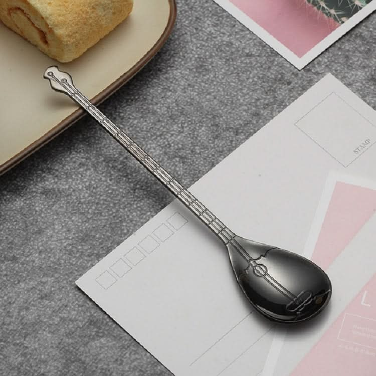 Stainless Steel Coffee Mixing Spoon Creative Musical Instrument Shape Spoon - Reluova