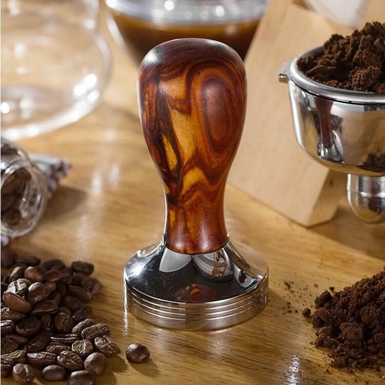 Stainless Steel Solid Wood Handle Integrated Coffee Powder - Reluova