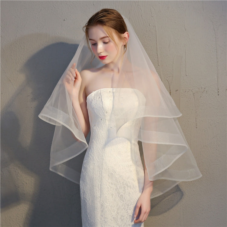 Layer Mori Wedding Short Veil Bridal Veil Wedding Accessories