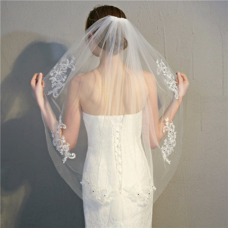 Layer Mori Wedding Short Veil Bridal Veil Wedding Accessories Reluova