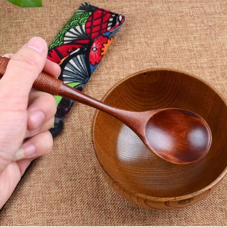 10 PCS Eco Wooden Spoon Flatware Kitchen Soup Coffee Stirring Spoons Cooking Utensil Coffee Tea Mixing Spoons - Reluova