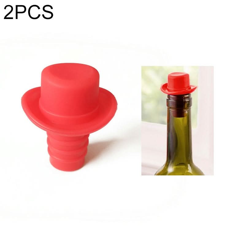 Silica Gel Top Hat Fresh Wine Corks Cruet Red Wine Stopper - Reluova