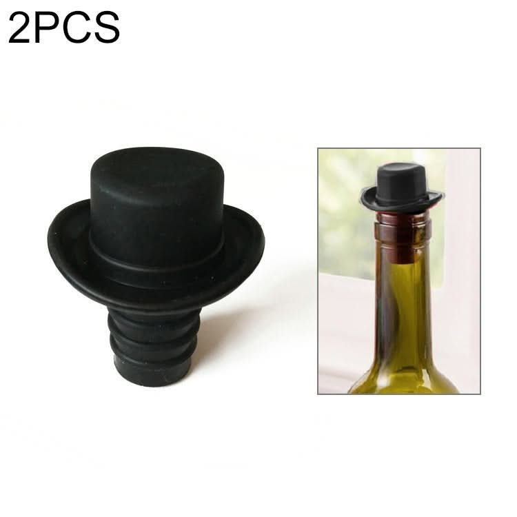 Silica Gel Top Hat Fresh Wine Corks Cruet Red Wine Stopper - Reluova